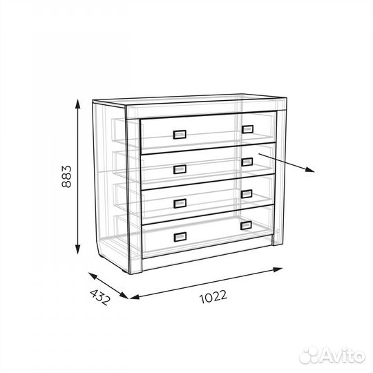 Комод Амели