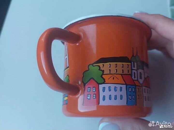 Кружка эмалированная Прага