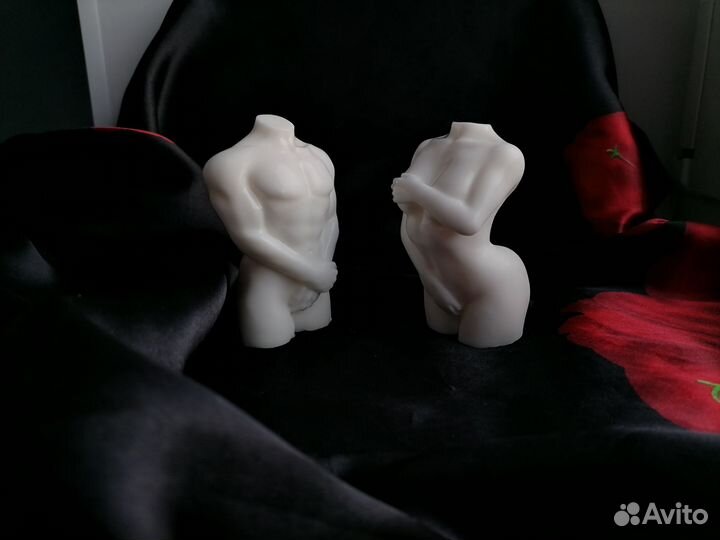 Мыло ручной работы. Мужской и женский торс