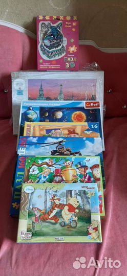 Пазлы Курочка Ряба Алиса винни-пух планеты