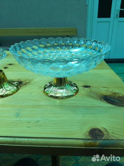 Ваза для фруктов на ножке Набор 3шт