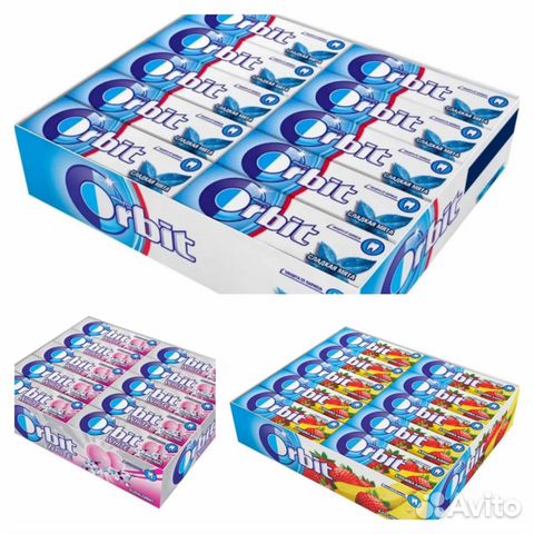 Жвачка орбит в ассортименте. Доставка