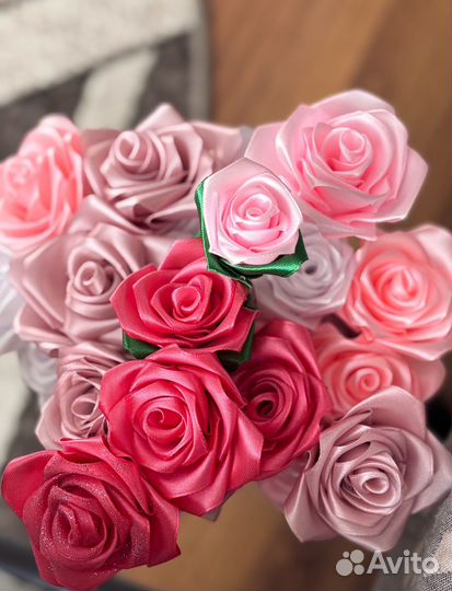 Букет из атласных лент