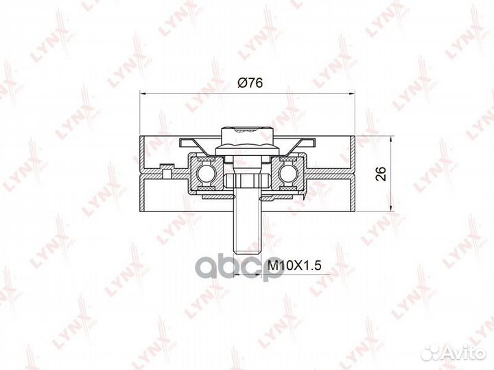 PB-7028 Ролик ремня приводного VW golf 4/bora 1