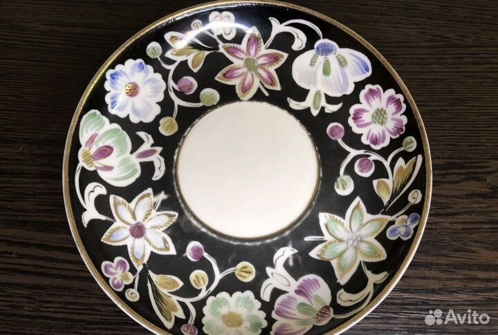 Старинное чайное блюдце. Вербилки. 1954-1963гг