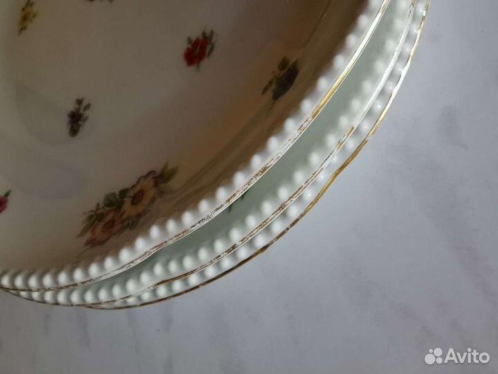 Тарелки фарфор старинные 2 шт