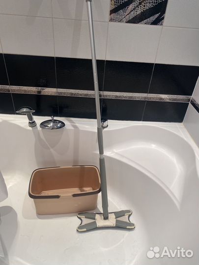 Швабра Х-образная, с отжимом 