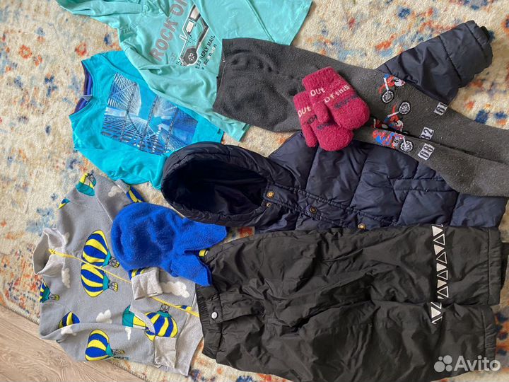 Детские вещи пакетом на мальчика 110 116