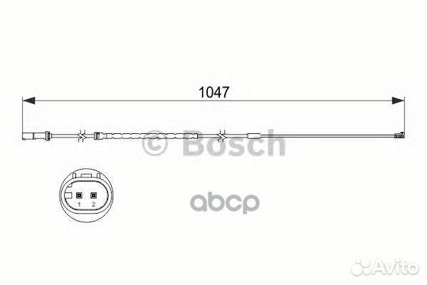 Датчик износа тормозных колодок 1987473512 Bosch