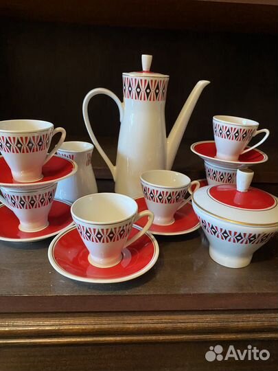 Сервиз кофейный Freiberger Porzellan, гдр