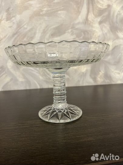 Ваза для фруктов,конфет СССР стекло