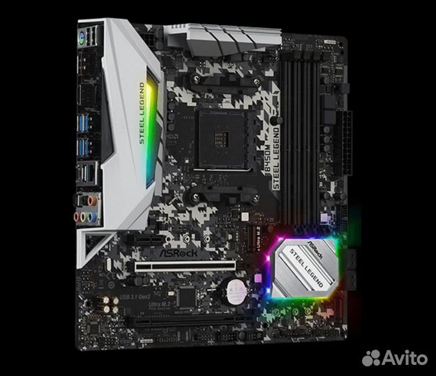 Материнская плата Asrock am4 b450 steel legend