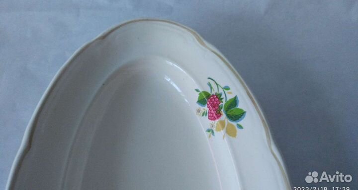 Тарелочка овальная