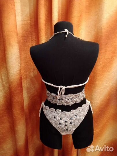 Вязанный купальник ручной работы