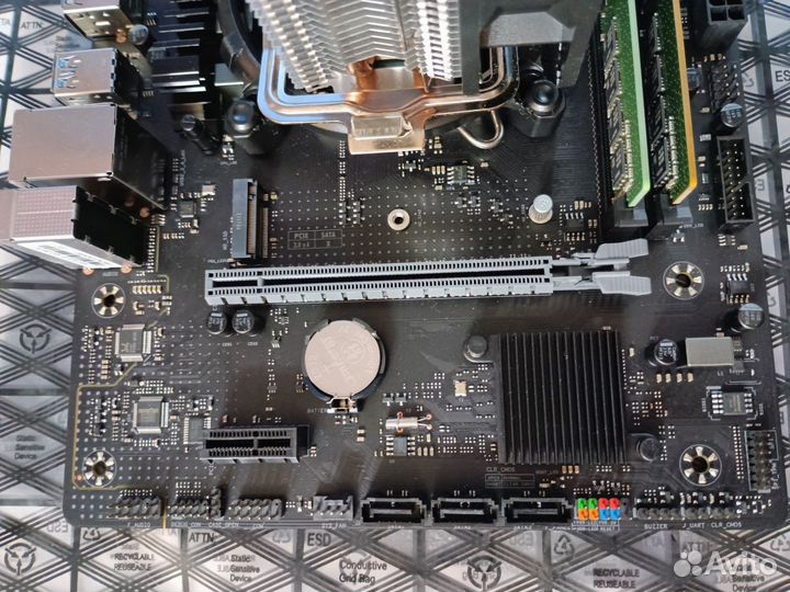 Комплект Intel core i3 12100f, 16 gb озу, кулер
