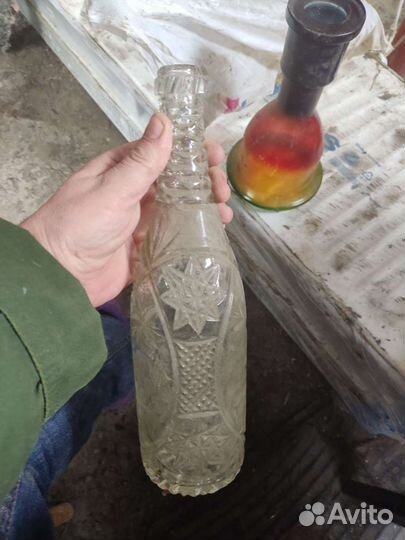 Бутылка хрустальный СССР