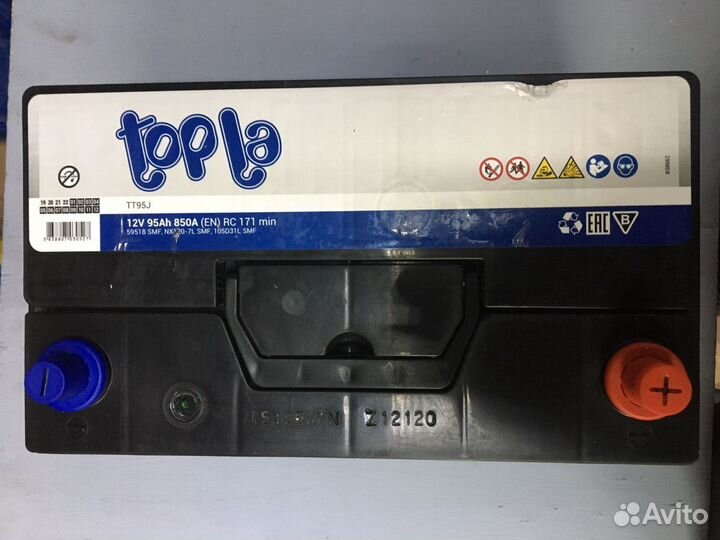 Аккумулятор 95 ач topla TOP пусковой 850A D31L