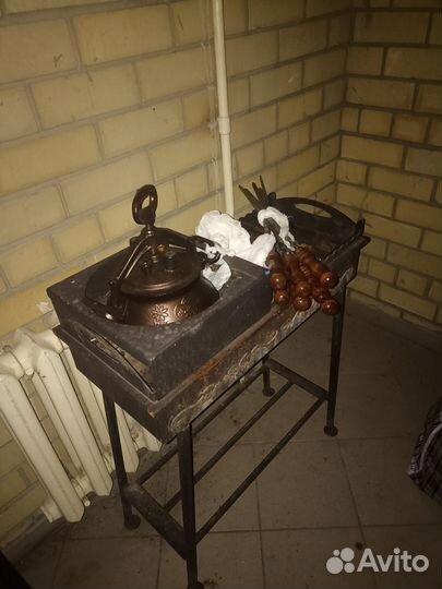 Мангал шампура казан и коптильня