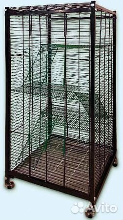 Клетка для шиншилл и хорьков четырехэтажная