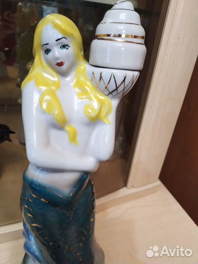 Статуэтка штоф Полонне русалка редкая, 32 см, СССР