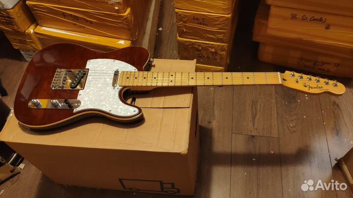 Реплика Fender Telecaster vine red кленовый топ