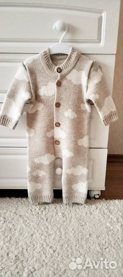 Вязаный комбинезон 74-80