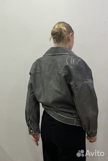 Кожаная куртка косуха женская 44-46