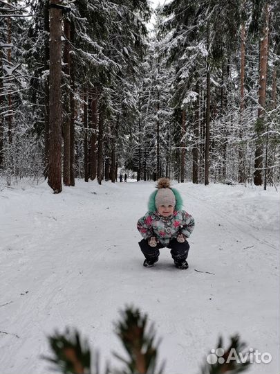 Зимний комбинезон для девочки 98