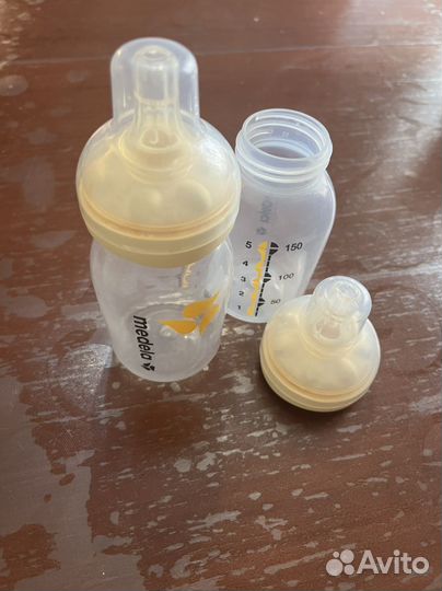 Смарт соска medela + бутылочка