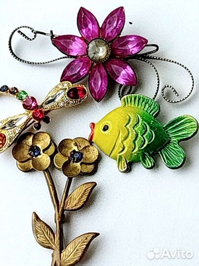 Винтажная брошь