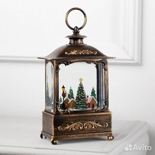 Новогодний фонарь на батарейках