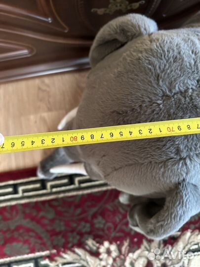 Большой слон пуф животное мягкая игрушка 85х50 см