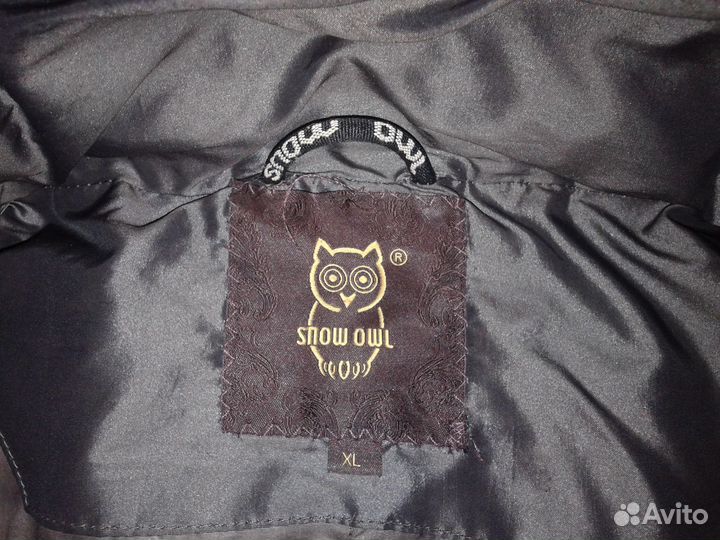 Тёплый р.48-50/XL перламутровый пуховик-пальто