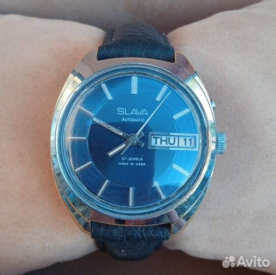 Часы Слава СССР Автоподзавод Календарь