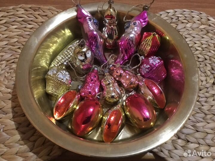 Советские елочные украшения