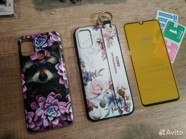 Samsung galaxy m31 чехол на смартфон+стекло