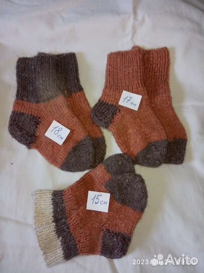 Носки детские вязаные