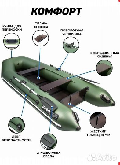 Продам пвх лодку аква