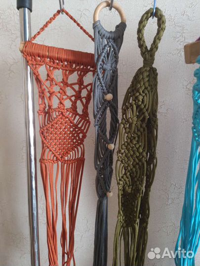 Кашпо подвесное макраме