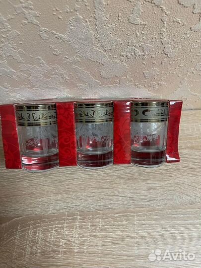 Стопки рюмки стаканы набор 6шт новый