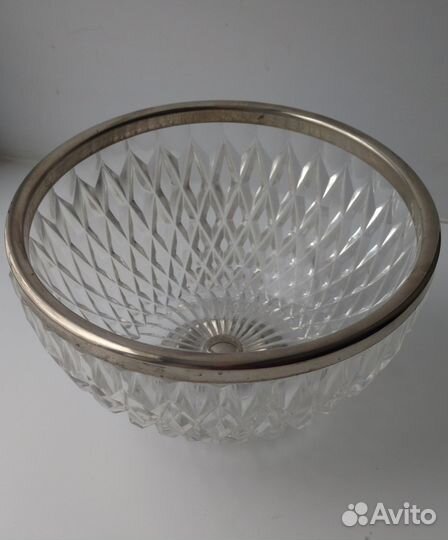 Фруктовница большая СССР на метал подставке