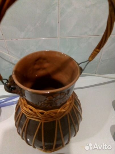 Кувшин керамика плетеный СССР