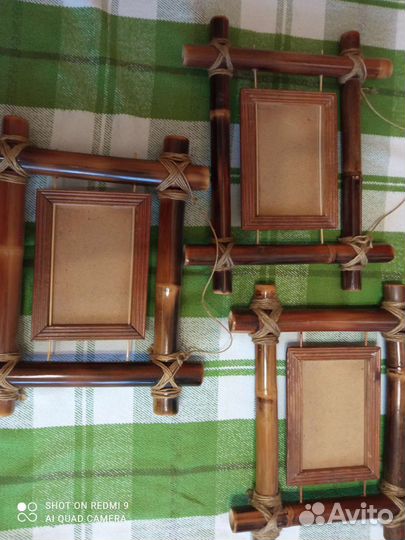 Фоторамки из бамбука