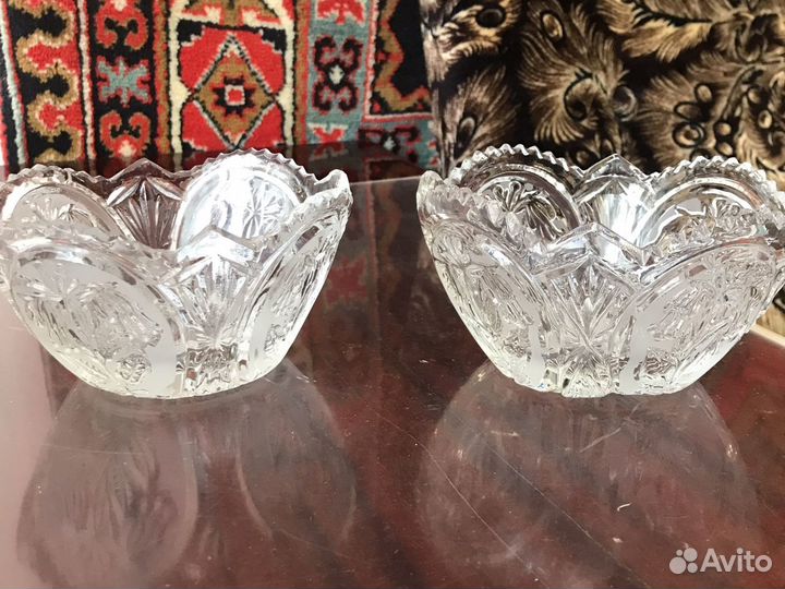 Салатники и конфетницы из хрусталя