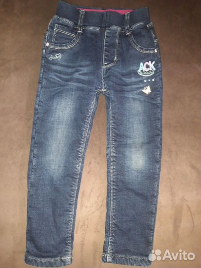 Джинсы утепленные 98-104 см