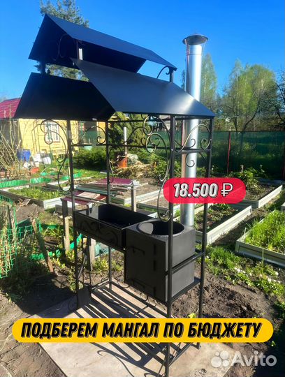 Мангал с крышей