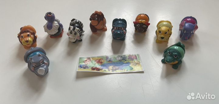 Киндер серии животные лошарики звери на шарнирах