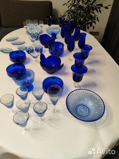 Фужеры цветного стекла