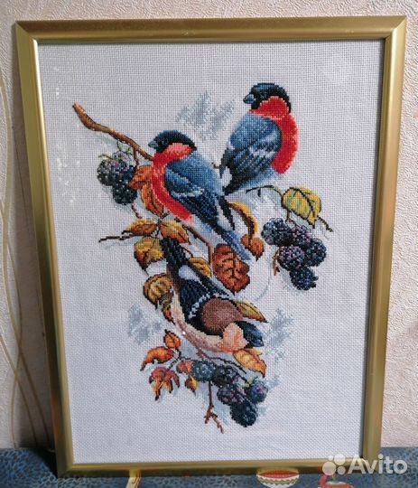 Готовая картина вышитая крестом
