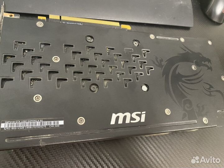 Видеокарта gtx 1060 6gb msi